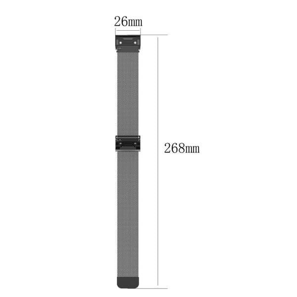 Milanese Loop Armband Garmin Fenix 7X Svart