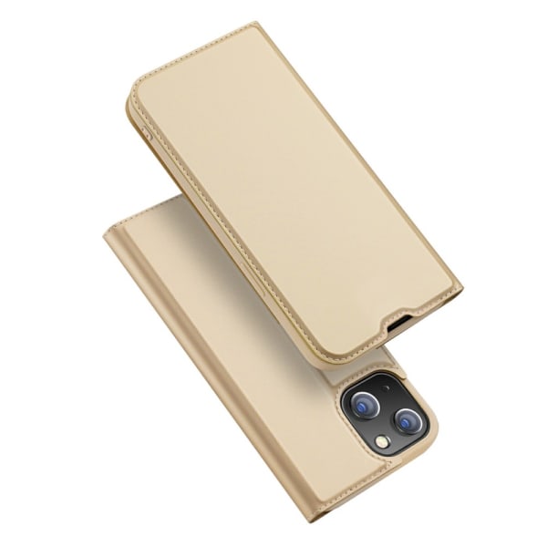 Dux Ducis Skin Pro Læder Taske iPhone 13 Mini Guld