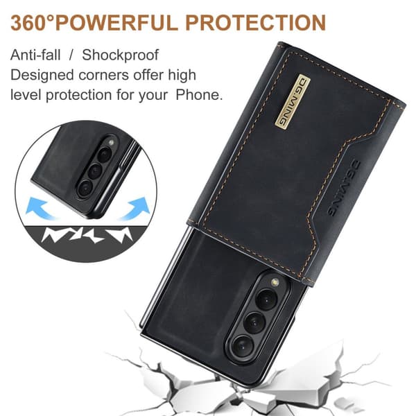 DG.MING 2-i-1 Magnetiskt Skal Med Kortfack Samsung Galaxy Z Fold