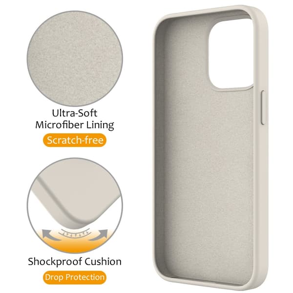 Silikonskal Kickstand MagSafe iPhone 16 Pro Max Beige