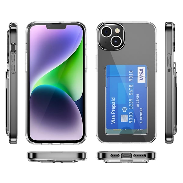 Skal Kortfack iPhone 15 Plus Crystal Clear