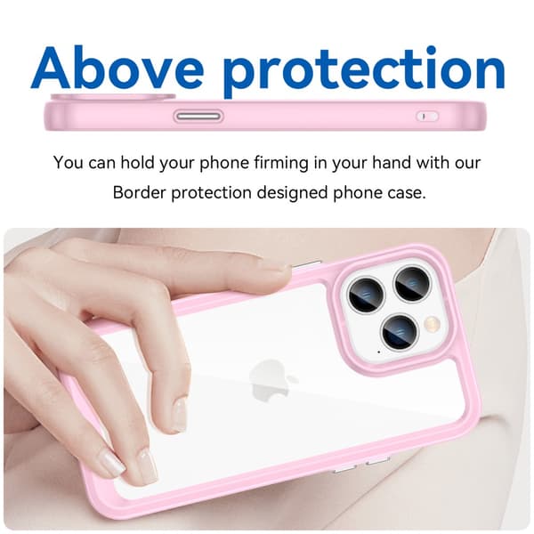Hybrid Edge Skal iPhone 14 Pro Rosa