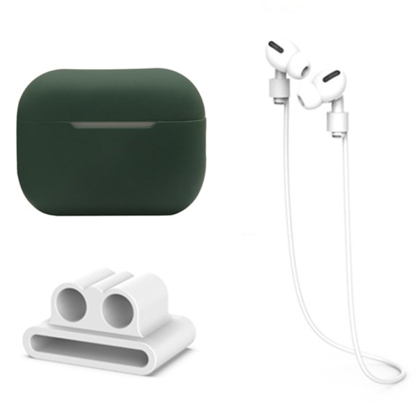 Silikonskal Med Hörlursband & Hållare AirPods Pro 2 Grön