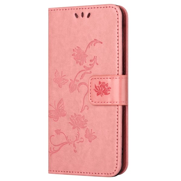 Läderfodral Fjärilar Samsung Galaxy S24 FE Rosa
