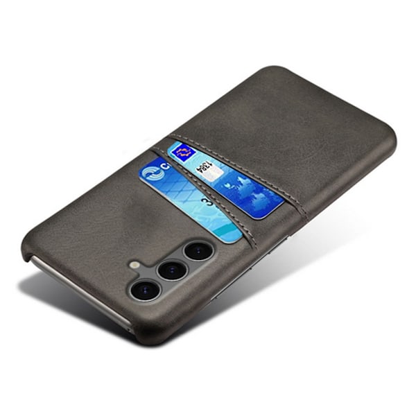 Läderskal Kortfack Samsung Galaxy S24 FE Svart