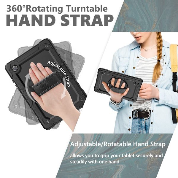 Samsung Galaxy Tab A8 10.5 Stødsikkert Hybridcover Sort