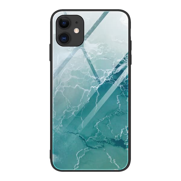 Skal Härdat Glas iPhone 12 Pro Max Grön Ocean