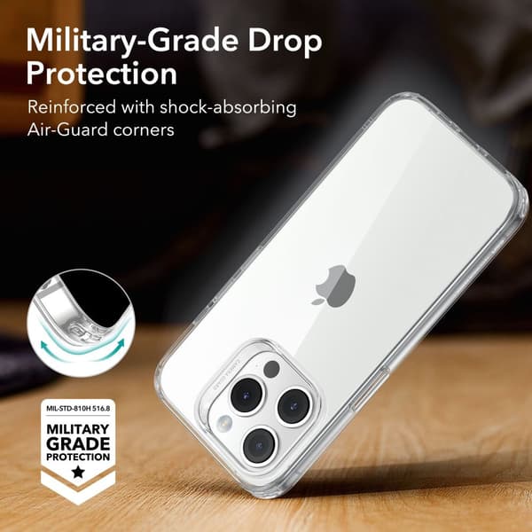 ESR Project Zero Skal iPhone 15 Pro Max Transparent