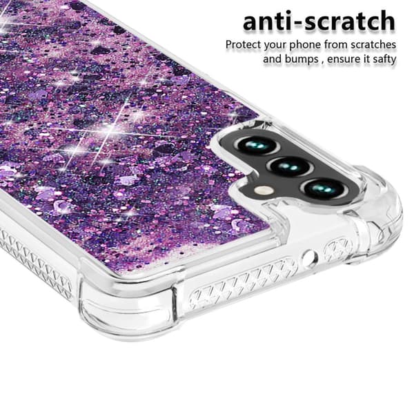 Glitter Bling TPU Skal Samsung Galaxy A13 Lila