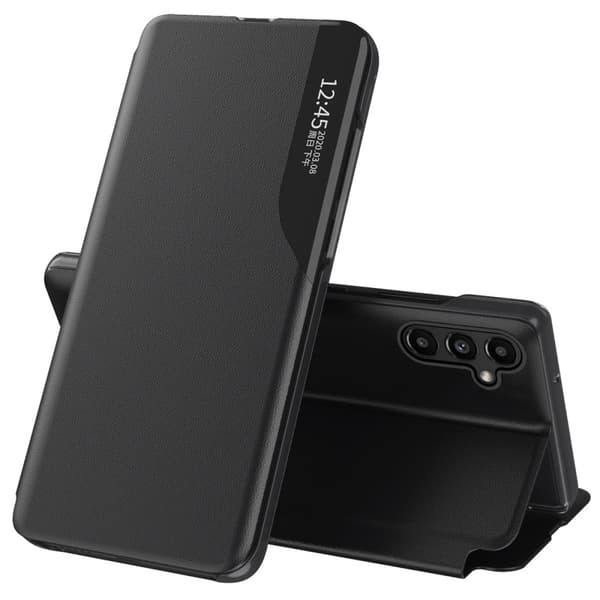 Samsung Galaxy A14 -kotelo näytöllä, musta