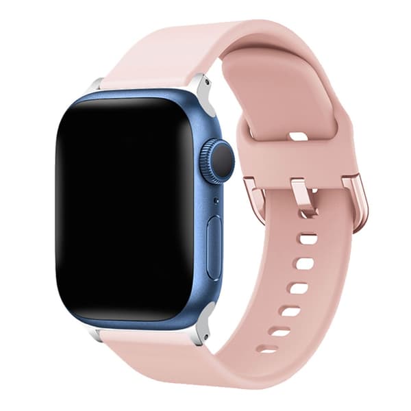 Soft Silikonarmband Apple Watch 45mm Series 9 Rosa
