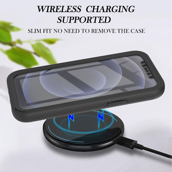 360 Full Cover Edge Case iPhone 12 Mini Musta