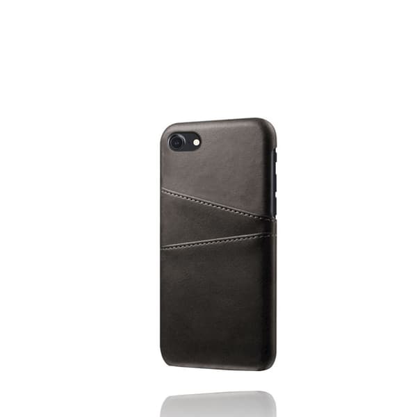 Nahkainen korttikotelo iPhone 7/8/SE Musta
