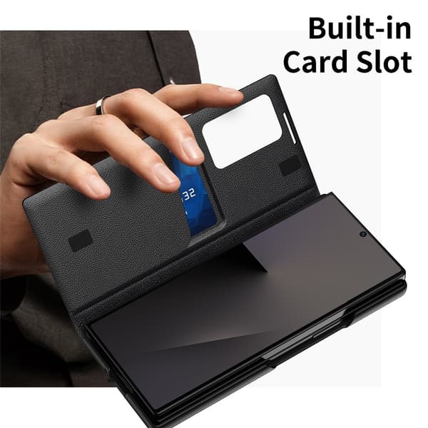 Läderfodral Smart View Samsung Galaxy Z Fold 7 Svart
