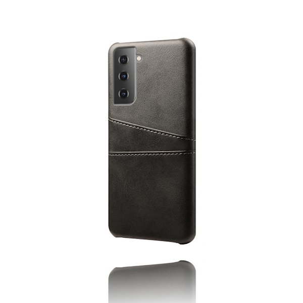 Läderskal Med Kortfack Samsung Galaxy S21 Plus Svart