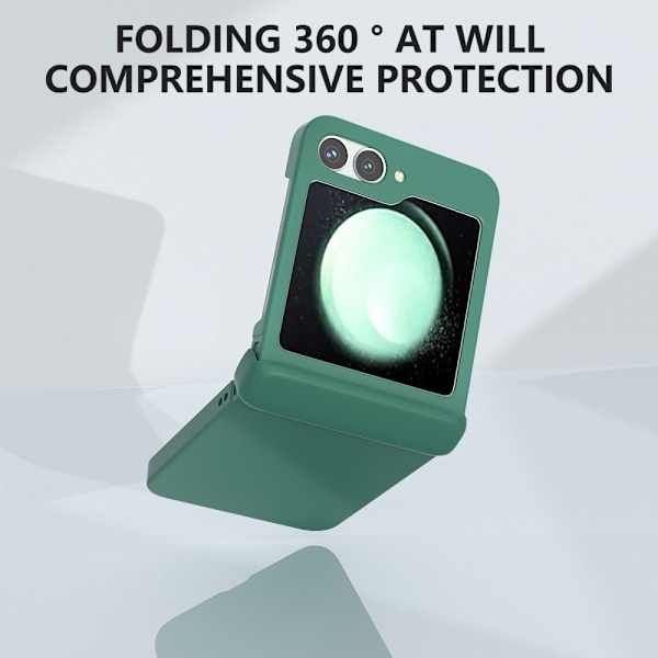 Hårdt cover med gummieret hængselbeskyttelse til Samsung Galaxy Z Flip 6 Grøn