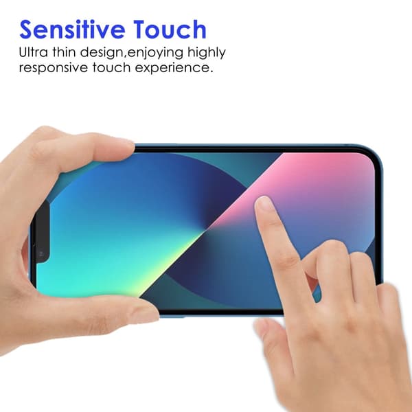 Heltäckande Härdat Glas Skärmskydd iPhone 14 Svart