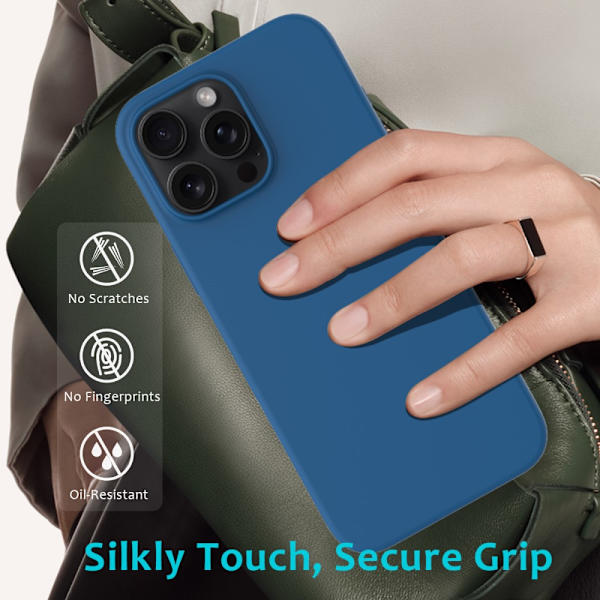 Silikonecover iPhone 16 Pro Blå
