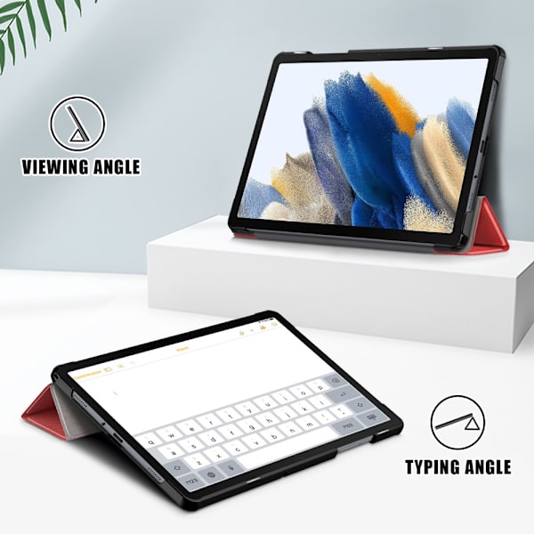 Samsung Galaxy Tab A9 Plus -kotelo Tri-fold Punainen