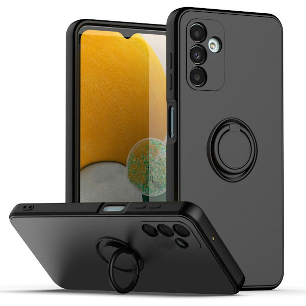 Samsung Galaxy A14 Cover med Ringholder Sort