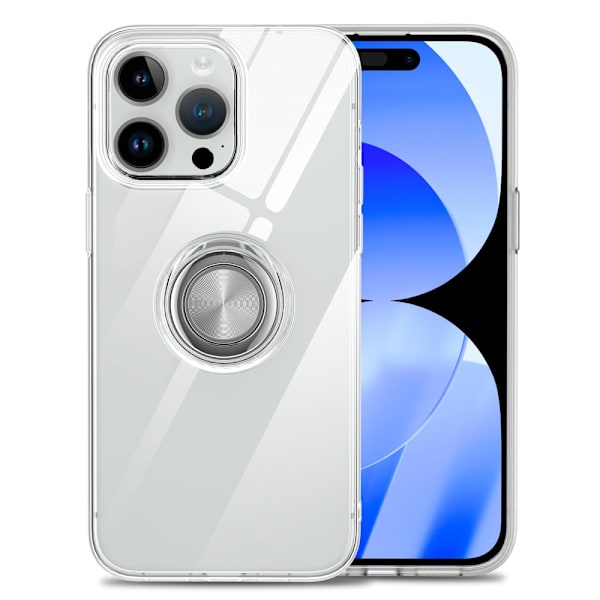 Etui med Ringholder til iPhone 15 Pro Max Transparent
