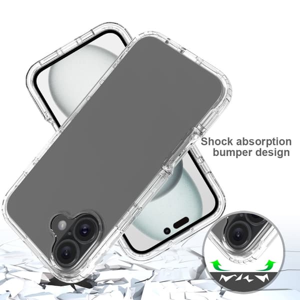 Allround Skal iPhone 16 Plus Transparent