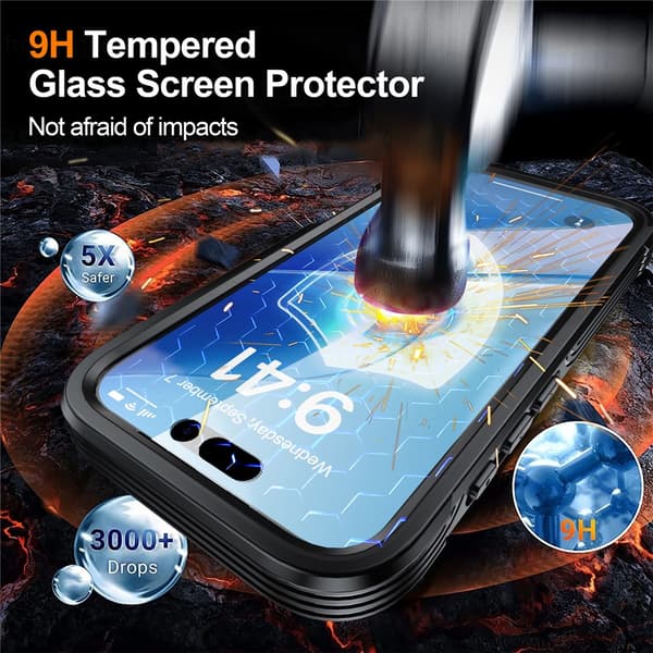 Ultra Full Protection MagSafe -kotelo iPhone 17 Musta