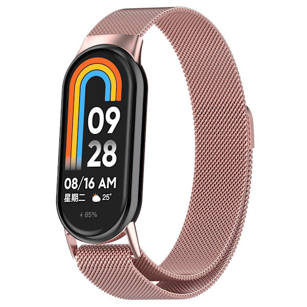 Milanese Loop Armband Xiaomi Smart Band 8 Rosa