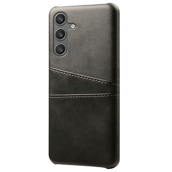 Läderskal Kortfack Samsung Galaxy S25 Svart