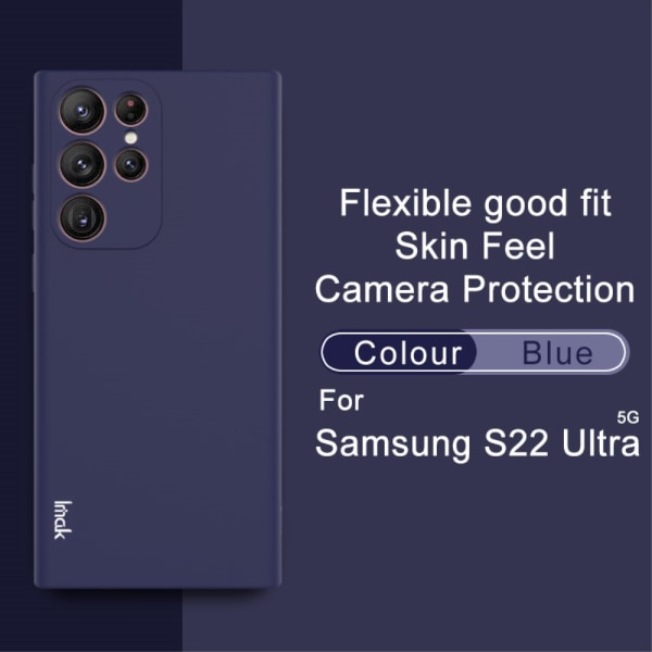 IMAK TPU -kotelo Samsung Galaxy S22 Ultra Blue