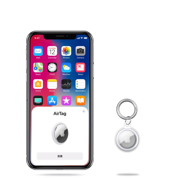 Skal TPU Apple AirTag Transparent