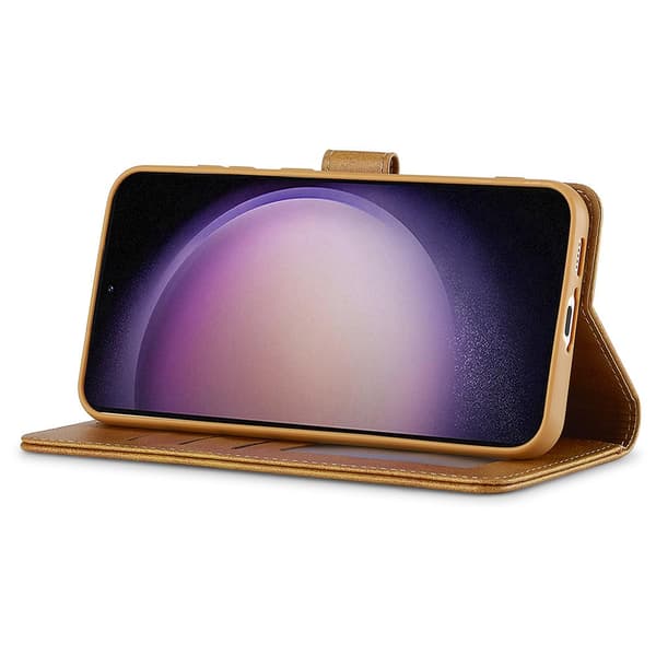LC.IMEEKE Lompakko-kotelo Samsung Galaxy A16 Cognac