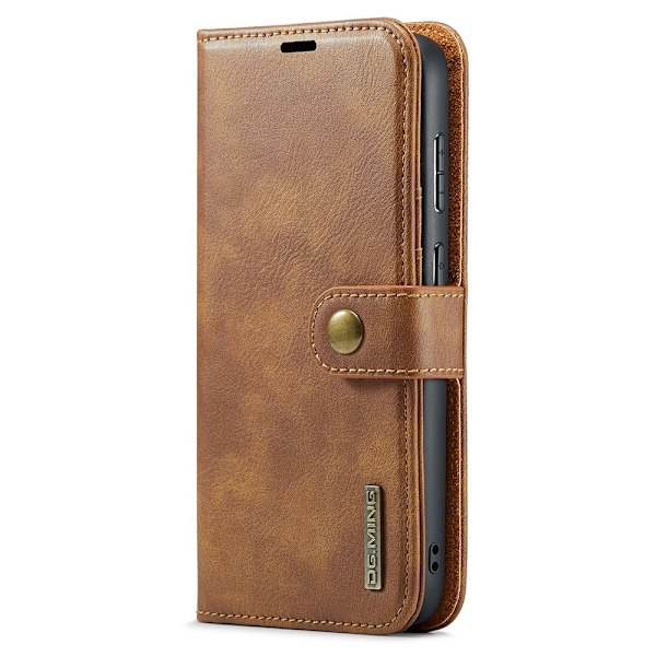 DG.MING 2-in-1 Magnet Wallet Samsung Galaxy S25 Plus Cognac