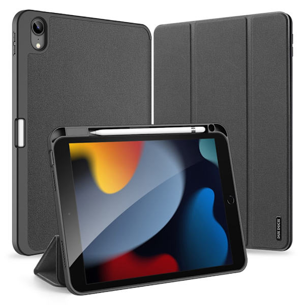 Dux Ducis Domo Tri-fold Case iPad 10.9 2022 (10. sukupolvi) Musta