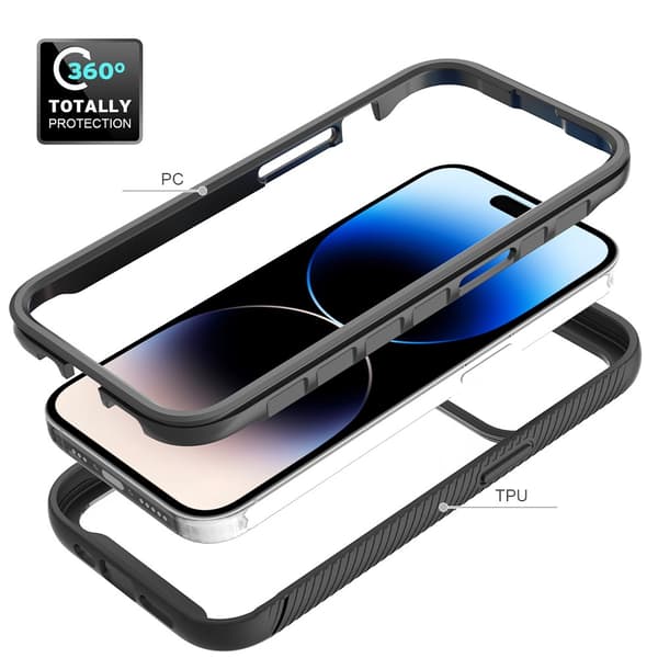 Allround Skal iPhone 15 Pro Max Svart