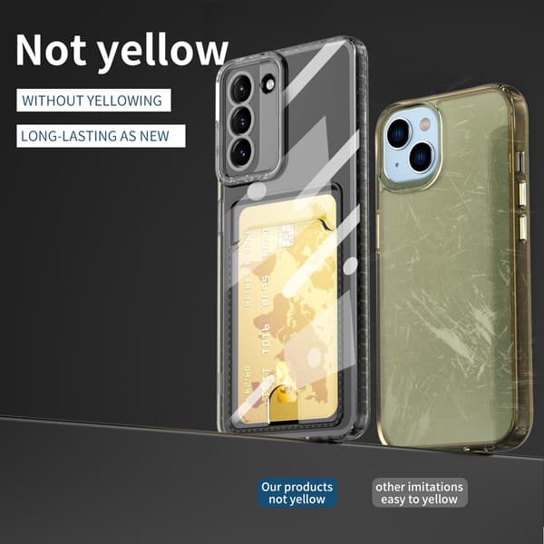 Etui med kortholder til Samsung Galaxy S23 Plus Transparent