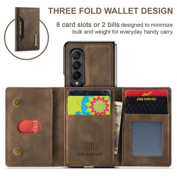 DG.MING 2-i-1 Magnetiskt Skal Med Kortfack Samsung Galaxy Z Fold