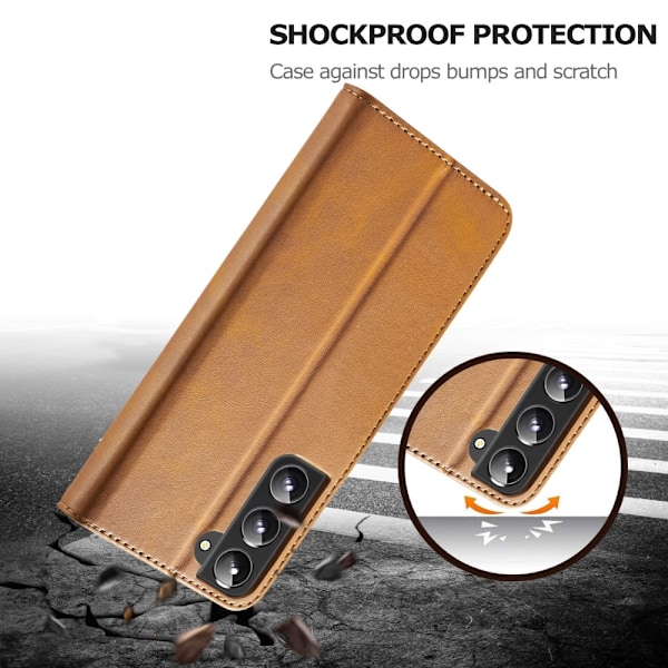 LC.IMEEKE Pungetui Samsung Galaxy S22 Cognac