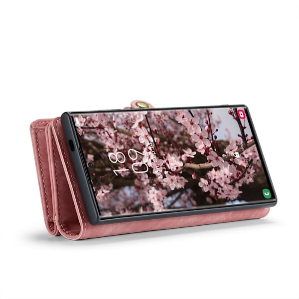 CaseMe Multi-Slot 2-in-1 Lompakko Kotelo Galaxy S25 Ultra Vaaleanpunainen