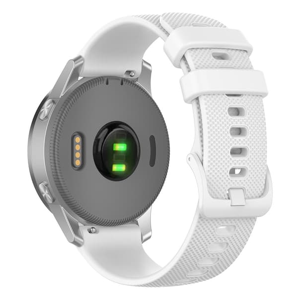 Silikonearmbånd Garmin Vivoactive 4s Hvid