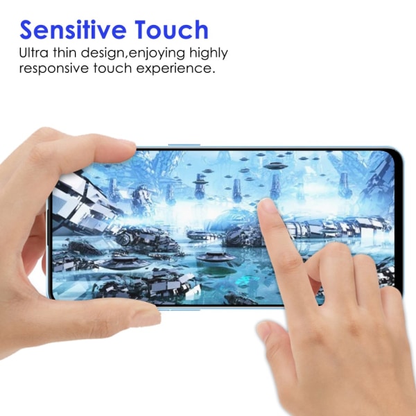 Full Cover karkaistu lasi näytönsuoja Samsung Galaxy A53 musta