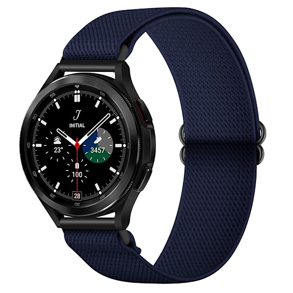 Elastiskt Nylonarmband Samsung Galaxy Watch 7 44mm Mörkblå