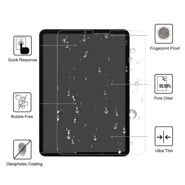 iPad Pro 11 4. generation (2022) Skærmbeskytter Hærdet Glas 0,3mm