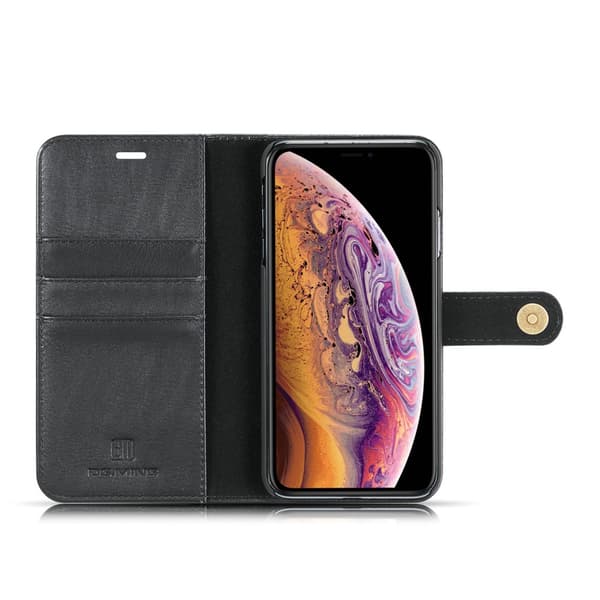 DG.MING 2-i-1 Magnetiskt Plånboksfodral iPhone XS Max Svart