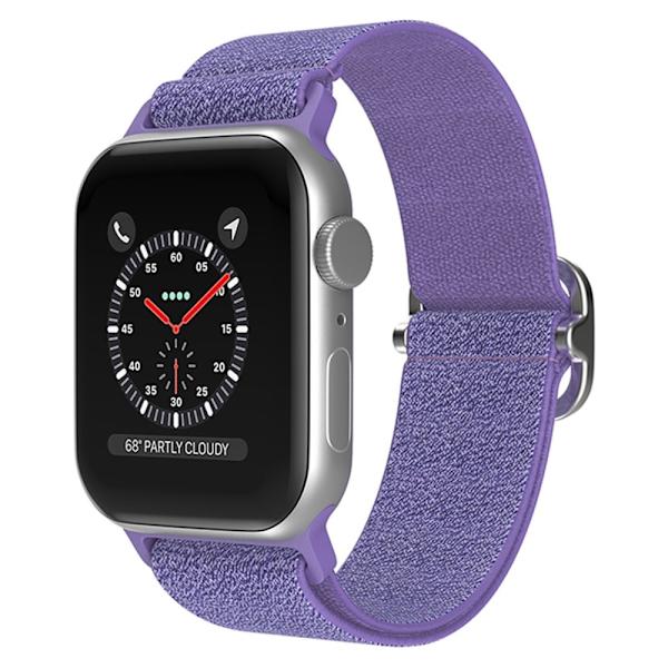 Elastisk Nylonrem til Apple Watch Ultra 2 49mm Glitter Lilla