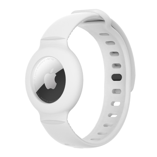 Apple AirTag Silikonarmband Vit