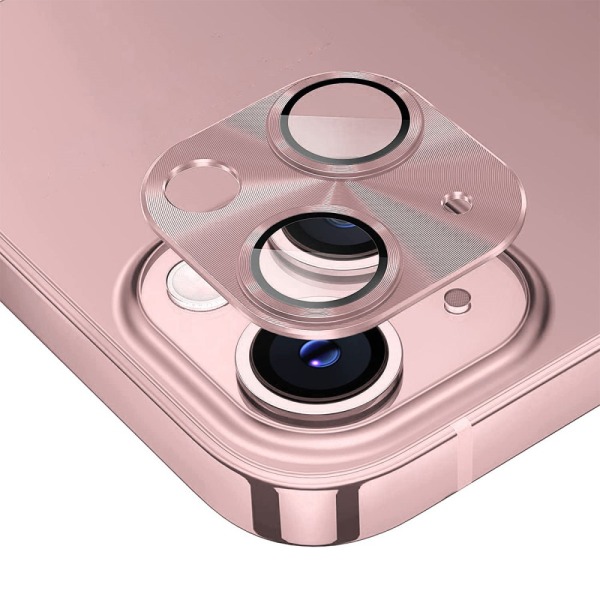 Hat Prince Kamerabeskyttelse Aluminium iPhone 15/iPhone 15 Plus Pink