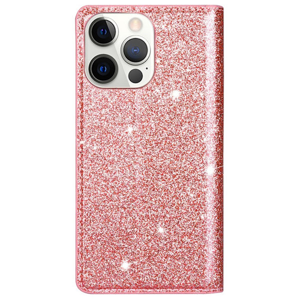 Glitter Pungetui iPhone 14 Pro Roséguld