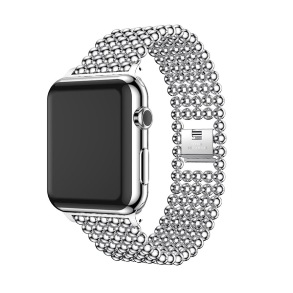 Beads Link Armband Apple Watch 42/44/45/49 mm Silver
