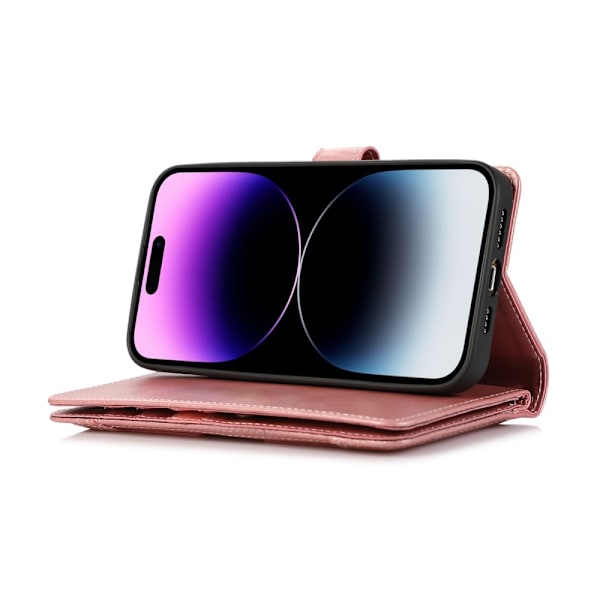 Plånboksfodral Multi-Slot iPhone 15 Pro Max Roséguld